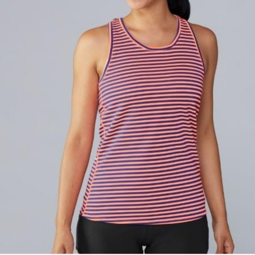Oiselle NWT Stripe Racerback Tank Top XS Yoga Run Athletic